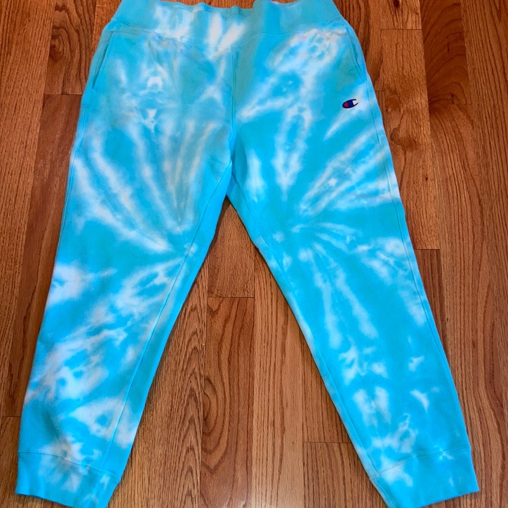 Like new custom tie-dye champion pants